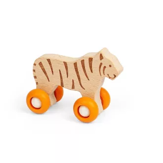 Bigjigs Toys - Safari húzójáték Tigris - JátékManufaktúra