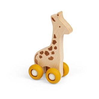 Bigjigs Toys - Safari húzójáték Zsiráf - JátékManufaktúra