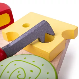Bigjigs Toys - Fa sajttál - JátékManufaktúra