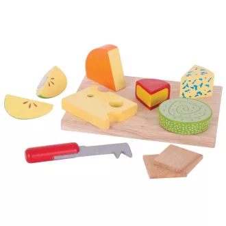Bigjigs Toys - Fa sajttál - JátékManufaktúra