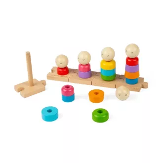 Bigjigs Toys - Rakosgató Szivárvány család - JátékManufaktúra
