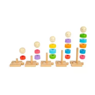 Bigjigs Toys - Rakosgató Szivárvány család - JátékManufaktúra