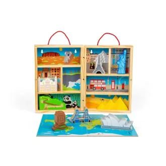 Bigjigs Toys - Fa utazó játékkészlet - JátékManufaktúra