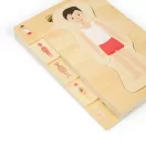 Bigjigs Toys - Fa puzzle, Fiú anatómia - JátékManufaktúra