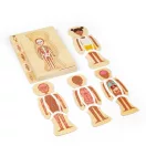 Bigjigs Toys - Fa puzzle, Lány anatómia - JátékManufaktúra