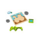 Bigjigs Toys - Formaberakó puzzle Traktor - JátékManufaktúra