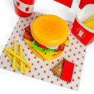 Bigjigs Toys - Hamburger és hasábburgonya készlet - JátékManufaktúra