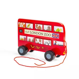 Bigjigs Toys - Húzós játék Londoni busz - JátékManufaktúra