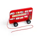 Bigjigs Toys - Húzós játék Londoni busz - JátékManufaktúra