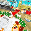 Bigjigs Toys - Fa padlópuzzle, London - JátékManufaktúra