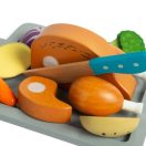 Bigjigs Toys - Sült csirke zöldségekkel készlet - JátékManufaktúra