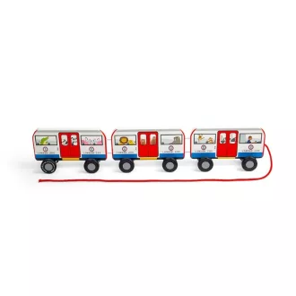 Bigjigs Toys - Húzós játék, Londoni metró - JátékManufaktúra