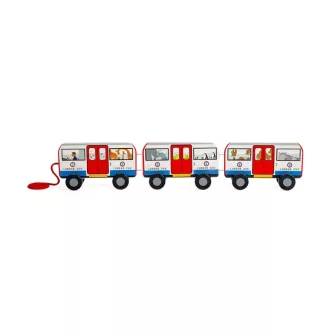Bigjigs Toys - Húzós játék, Londoni metró - JátékManufaktúra