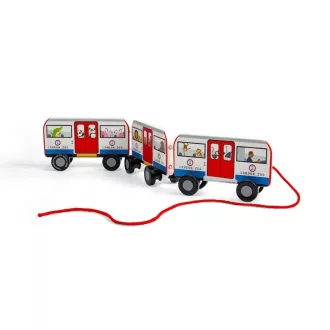 Bigjigs Toys - Húzós játék, Londoni metró - JátékManufaktúra