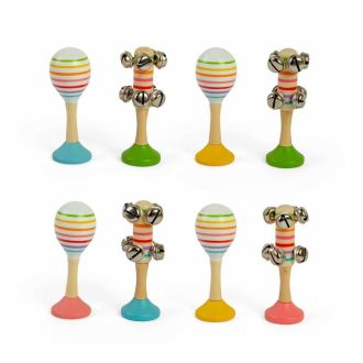 Bigjigs Toys - Rumbagolyó és csörgő szett - JátékManufaktúra