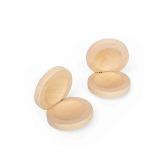Bigjigs Toys - Fa kasztanyetta natúr 1 db - JátékManufaktúra