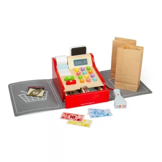 Bigjigs Toys - Gyerek fa pénztárgép - JátékManufaktúra