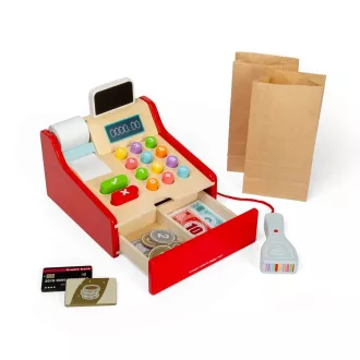 Bigjigs Toys - Gyerek fa pénztárgép - JátékManufaktúra