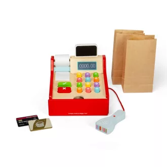 Bigjigs Toys - Gyerek fa pénztárgép - JátékManufaktúra