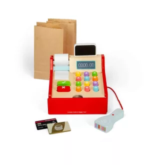 Bigjigs Toys - Gyerek fa pénztárgép - JátékManufaktúra