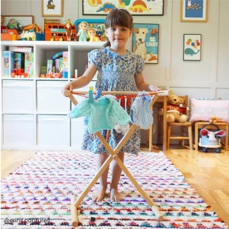 Bigjigs Toys - Fa ruhaszárító állvány - JátékManufaktúra