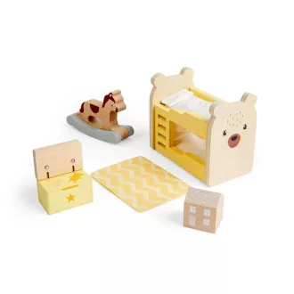 Bigjigs Toys - Babaház bútor - Gyerekszoba - JátékManufaktúra
