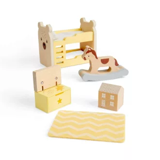 Bigjigs Toys - Babaház bútor - Gyerekszoba - JátékManufaktúra