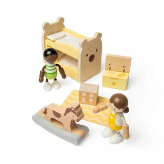 Bigjigs Toys - Babaház bútor - Gyerekszoba - JátékManufaktúra