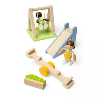 Bigjigs Toys - Babaház bútor - Kültéri játszótér - JátékManufaktúra