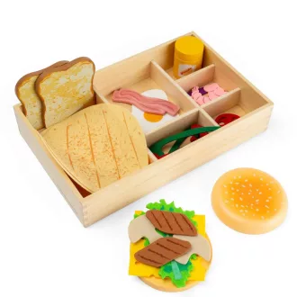 Bigjigs Toys - Finomságok készlete dobozban - JátékManufaktúra
