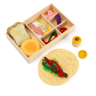 Bigjigs Toys - Finomságok készlete dobozban - JátékManufaktúra