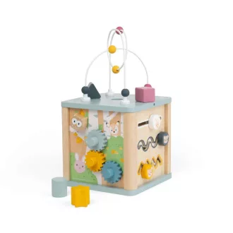 Bigjigs Toys - Motorikus aktivitási kocka labirintussal - JátékManufaktúra