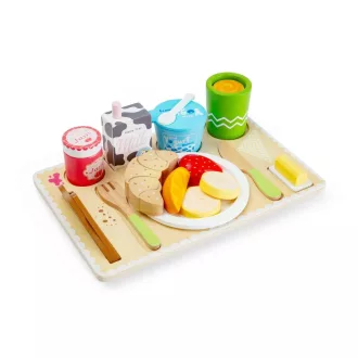 Bigjigs Toys - Reggeliző tálca ágyba - JátékManufaktúra