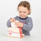 Bigjigs Toys - Fa kenyérpirító rózsaszín - JátékManufaktúra