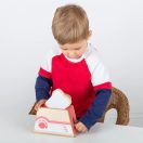 Bigjigs Toys - Fa kenyérpirító rózsaszín - JátékManufaktúra