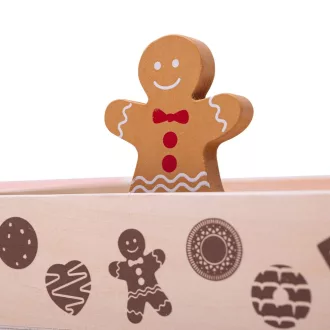 Bigjigs Toys - Doboz fa süteményekkel - JátékManufaktúra