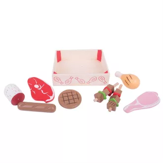 Bigjigs Toys - Fa felvágottak dobozban - JátékManufaktúra