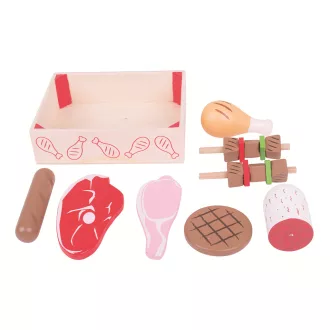 Bigjigs Toys - Fa felvágottak dobozban - JátékManufaktúra