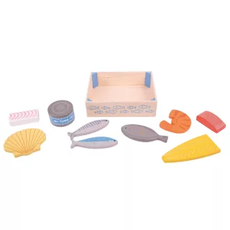 Bigjigs Toys - Fa tengeri herkentyűk dobozban - JátékManufaktúra