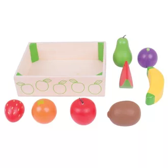 Bigjigs Toys - Doboz gyümölcsökkel - JátékManufaktúra
