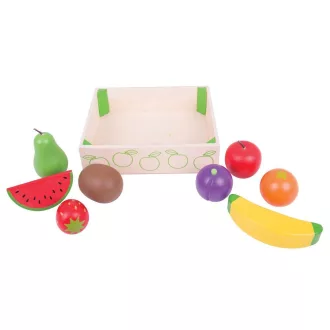 Bigjigs Toys - Doboz gyümölcsökkel - JátékManufaktúra