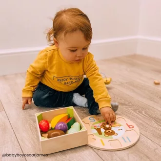 Bigjigs Toys - Doboz gyümölcsökkel - JátékManufaktúra