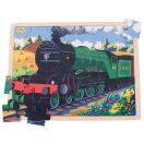 Bigjigs Toys - Fa puzzle történelmi vonat Flying Scotsman (35 db) - JátékManufaktúra