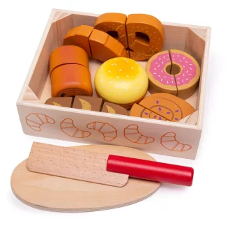 Bigjigs Toys - Fa pékáru dobozban - JátékManufaktúra