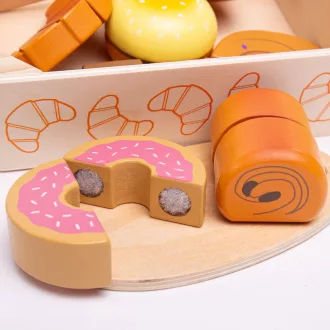 Bigjigs Toys - Fa pékáru dobozban - JátékManufaktúra