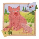 Bigjigs Toys - Puzzle Malac malaccal - JátékManufaktúra