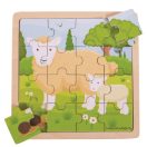 Bigjigs Toys - Puzzle Bárányka báránykával - JátékManufaktúra