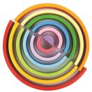 Bigjigs Baby - Fa szivárvány építő, nagy - JátékManufaktúra