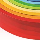 Bigjigs Baby - Fa szivárvány építő, nagy - JátékManufaktúra