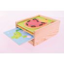 Bigjigs Toys - Fűzős állatfigurák - JátékManufaktúra